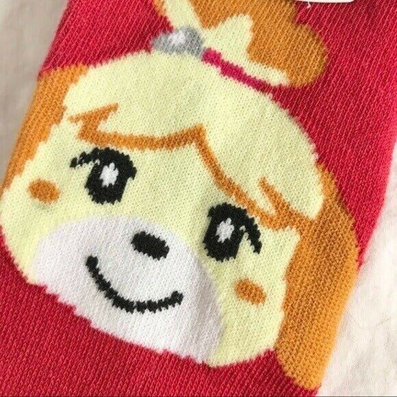 3/$20 Animal Crossing NWT Women's 9-11 Isabelle No Show Socks 5-10 Shoe Nintendo - Picture 5 of 5